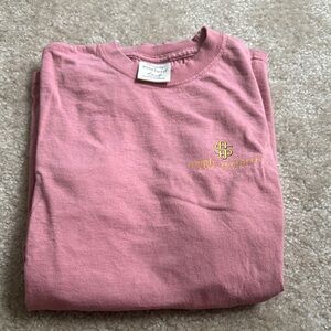 Simply Southern Cat Tee in Pink
